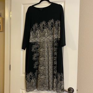 J Jill Black and White Dress